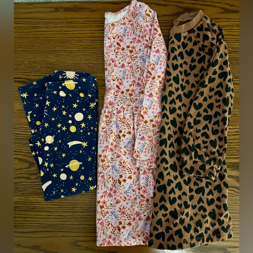 Girls Size 6 Dresses and Leggings